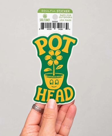 Vinyl Sticker | Pot Head