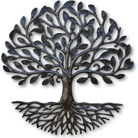 Haitian Metal Art | Tree of Life | Organic Roots | Small