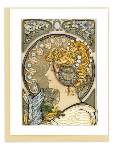 Artist Series Quilling Card | La Plume, Mucha