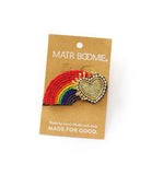 Beaded Brooch Pin | Rainbow