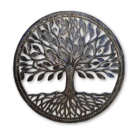 Haitian Metal Art | Tree of Life | Deep Roots