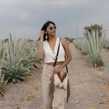 Fringed Wool Crossbody | Copal