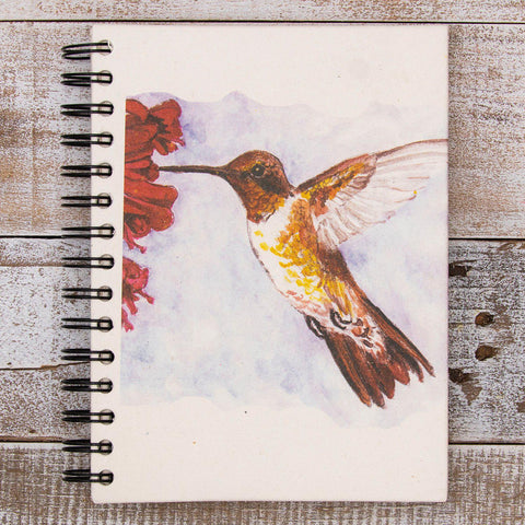 Eco-Friendly Notebook | Large | Hummingbird Sketch