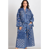 Long Kimono Robe | Indigo