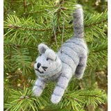 Wool Ornament | Leaping Cat