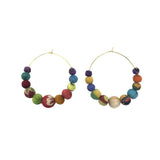 Kantha Graduated Hoop Earrings