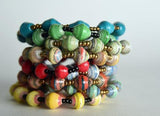 Recycled Paper Bead Bracelet | Stretch