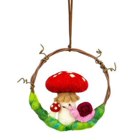 Mini Wreath | Mushroom and Snail