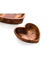 Acacia Wood Bowl | Heart | 2 Sizes