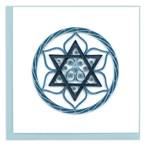 Star of David Quilling Card