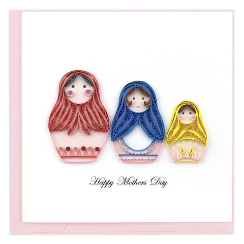 Mother's Day Nesting Dolls Quilling Card