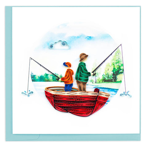 Father's Day Fishing Quilling Card