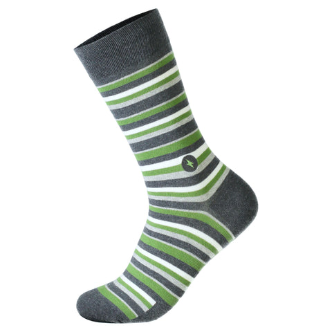 Socks For Disaster Relief | Green Stripe