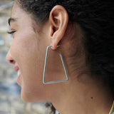 Isosceles Hoop Earrings | Silver