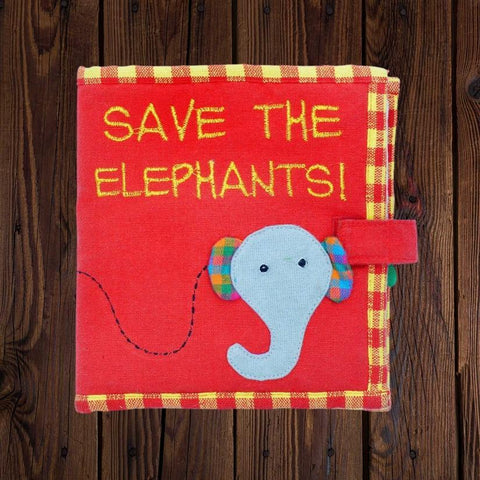 Fabric Kids' Book | Save The Elephants