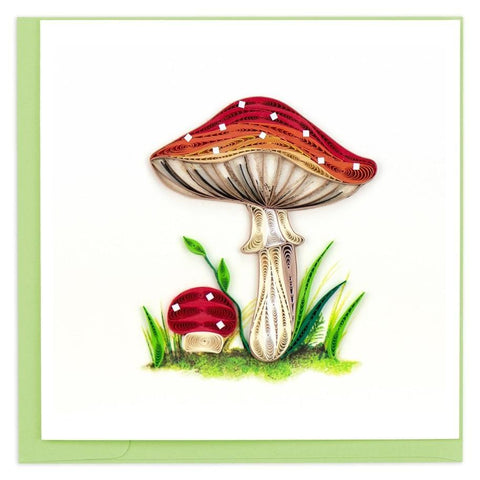 Wild Mushroom Quilling Card