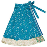 Upcycled Sari Wrap Skirt | 3/4 Length