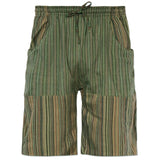 Unisex Patchwork Shorts | Green | 5 sizes