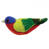 Woolie Bird Ornament | Painted Bunting