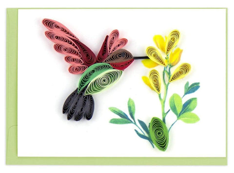 Quilling Card Gift Enclosure | Hummingbird