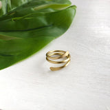 Coiled Wrap Ring | Gold