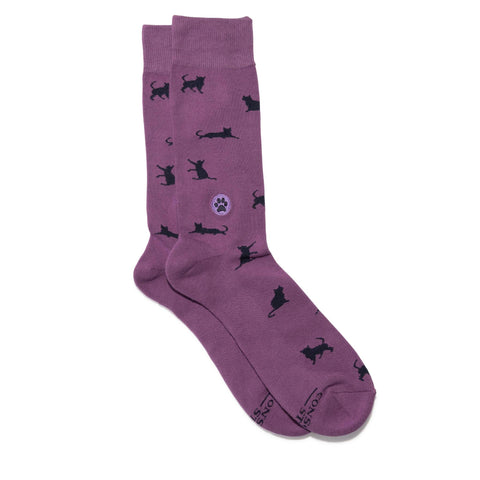 Socks That Save Cats | Purple