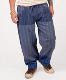 Unisex Patchwork Pants | Blue | 5 sizes