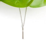 Dangling Bar Necklace | Silver