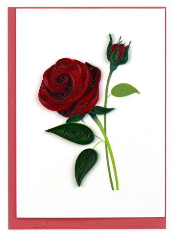 Quilling Card Gift Enclosure | Rose