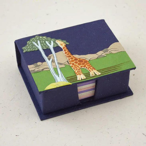 Note Box | Giraffe Dark Blue