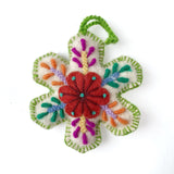 Embroidered Snowflake Ornament