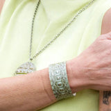Silver Patina Bracelet | Mint Square Rivets