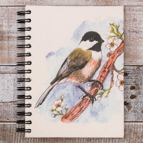 Eco-Friendly Notebook | Large | Chickadee Sketch