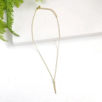 Dangling Bar Necklace | Gold