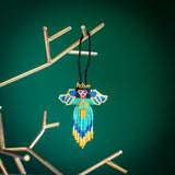 Beaded Ornament | Angel | Multi-Color | 2 Sizes