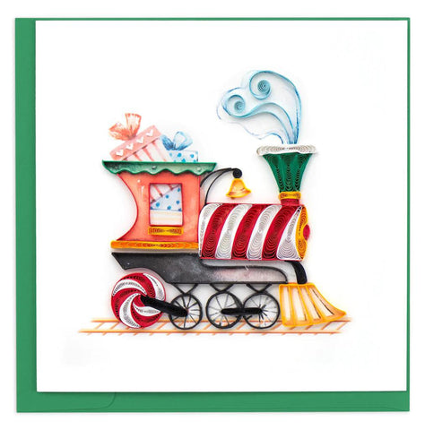Christmas Train Quilling Card