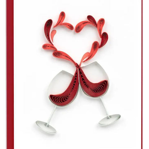 Quilling Card Gift Enclosure | A Toast To Love