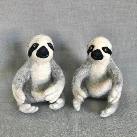 Felted Wool Sloth | Grey
