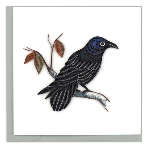 Raven Quilling Card