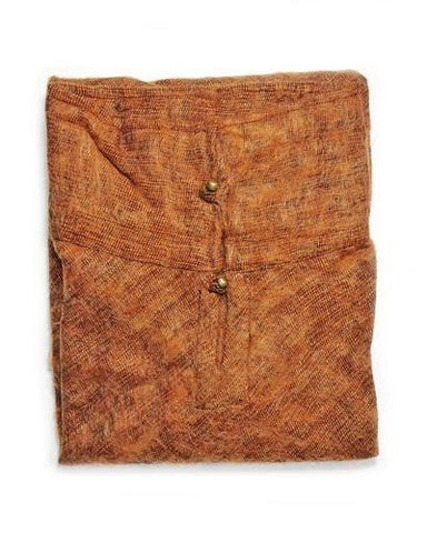 Brushed Woven Poncho | Cinnamon
