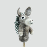 Felted Wool Finger Puppet | Donkey