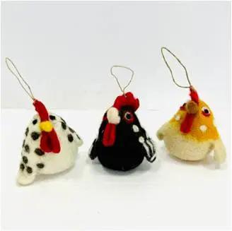 Wool Ornament | Chicken