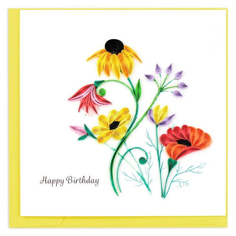 Wildflower Birthday Bloom Quilling Card