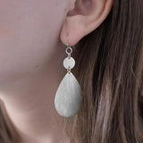 Twilight Teardrop Earrings | Silver