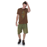 Unisex Patchwork Shorts | Green | 5 sizes