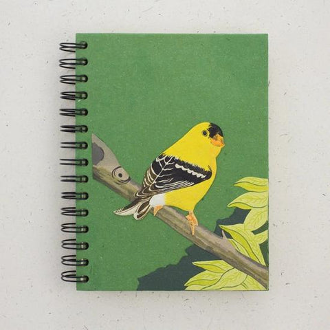 Eco-Friendly Notebook | Large | Goldfinch Dark Green