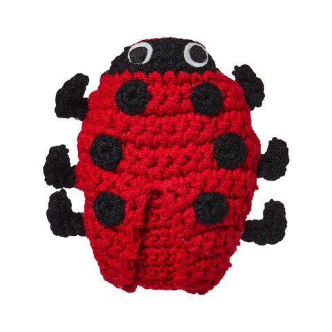 Knit Rattle | Ladybug
