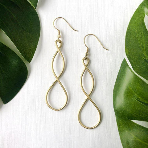 Double Helix Earrings | Gold