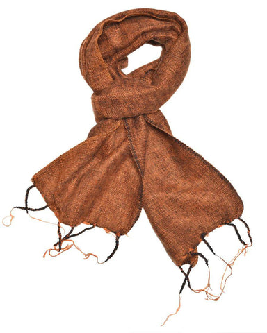 Brushed Woven Scarf | Cinnamon