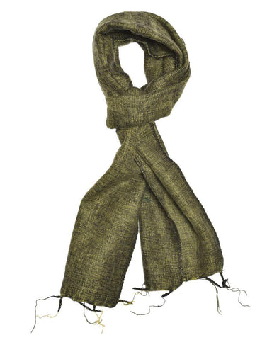 Brushed Woven Scarf | Chartreuse
